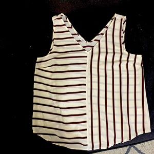 Sleeveless Striped Top